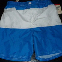 Blue/White Swim Trunks-NEW-OshKosh Size 8
