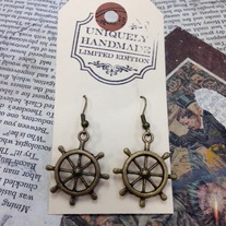 Ship's Wheel Earrings 