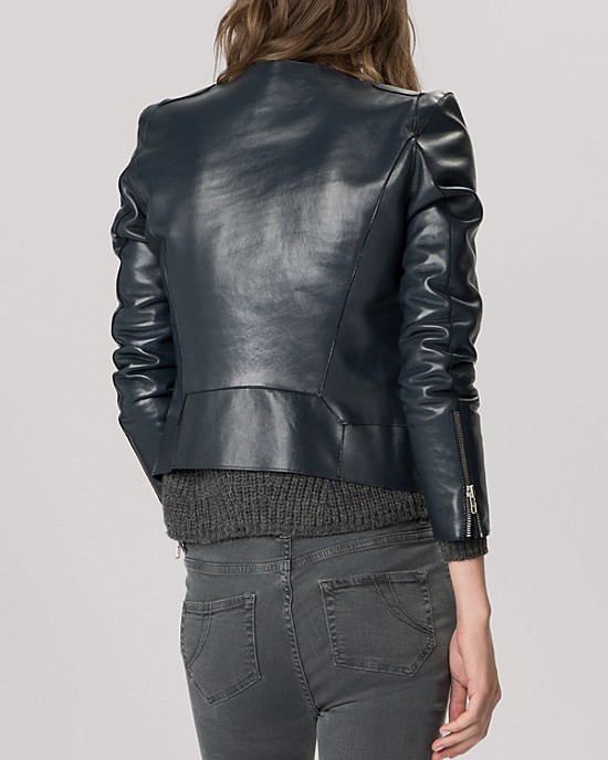 WOMEN BLACK COLOR LEATHER JACKET, LEATHER JACKETS WOMEN, BIKER JACKET