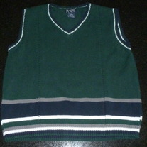 Green/Navy Sweater Vest-The Children's Place Size 10/12