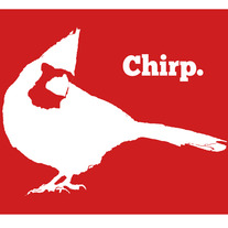 Chirp. Red Cardinal 8x10 Graphic Print