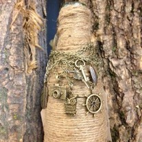 Antique Brass Charm Bracelet *Choice of charm