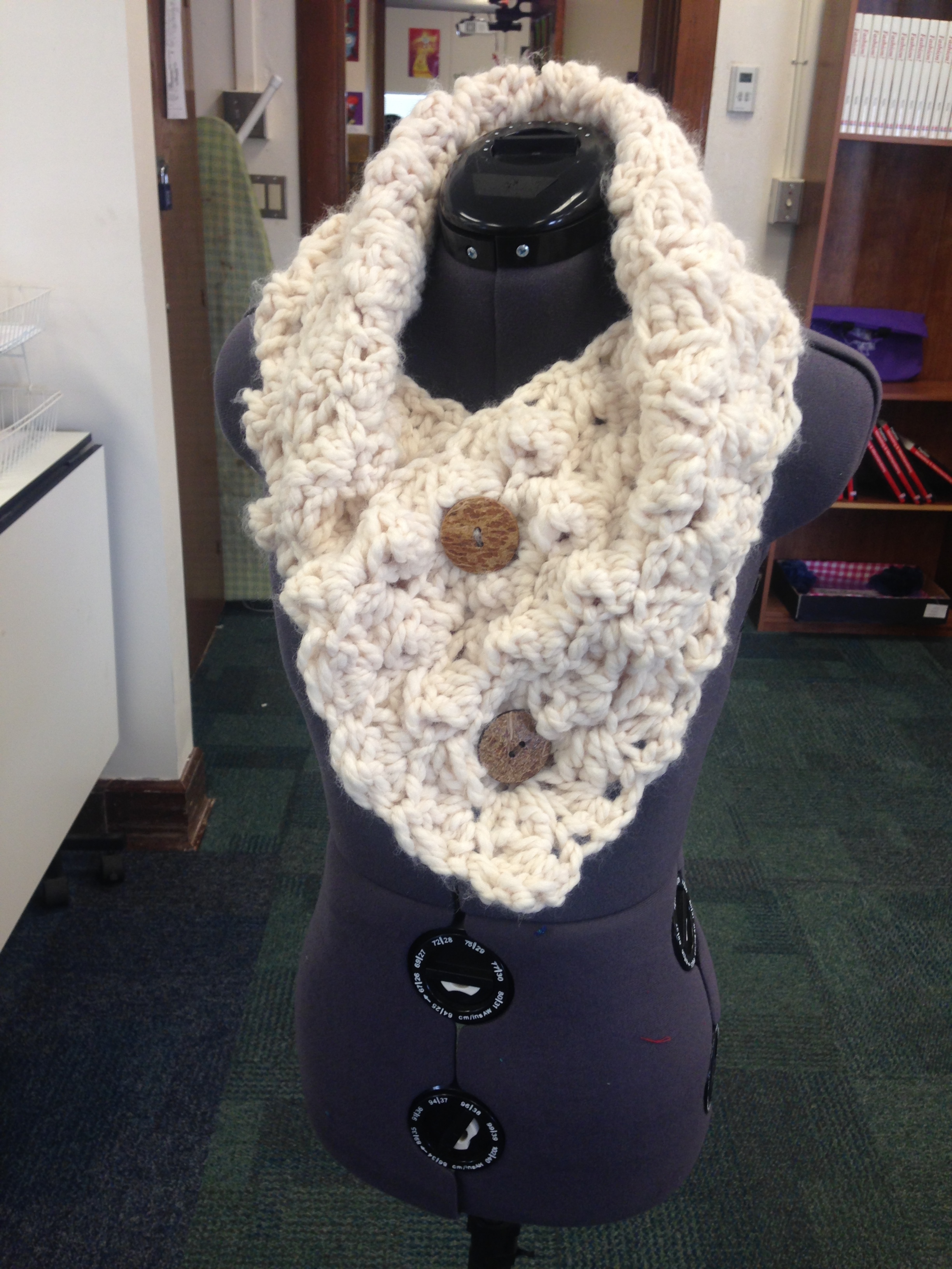 Popcorn Crochet Neck Warmer on Storenvy
