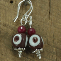 Ruby Quartz Earrings 
