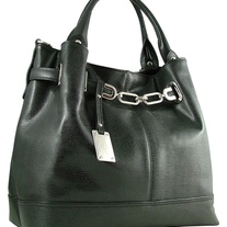 Italian Designer Leather Bag (Black - Siria)