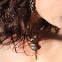 Sparkle Green Earrings