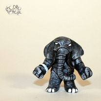 ELEPHANTOS "MONO EDITION" hand painted resin mini figure