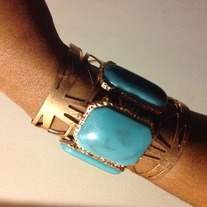 Copper Tone Square Cuff 