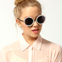Multicolor Pearl Sunglasses