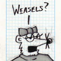 Sketch Card: Girl Weasel