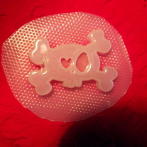 Love skull and crossbones resin mould
