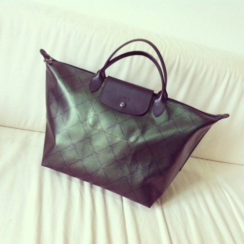 longchamp metallic tote