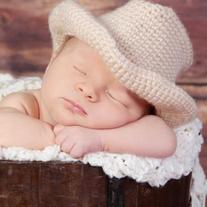 Newborn Crochet Cowboy Hat