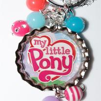 Logo Inspired of My Little Pony Tails bottle cap keychain