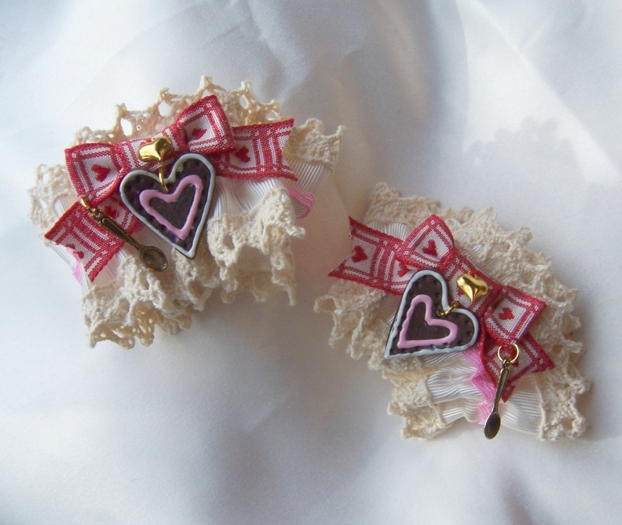 LEBKUCHEN Biscuit Bow Ribbon Cuffs All Colours on Storenvy