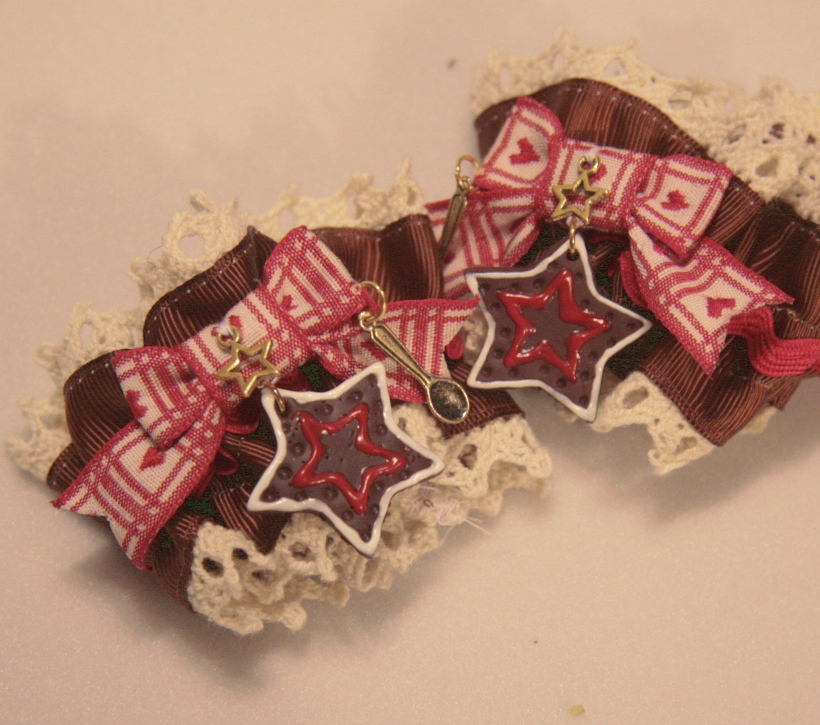 LEBKUCHEN Biscuit Bow Ribbon Cuffs All Colours on Storenvy