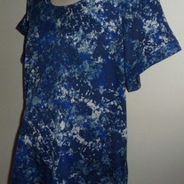 Blue/White Splotch Short Sleeve Shirt-A Pea in a Pod Maternity Size Small
