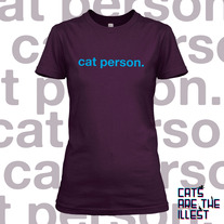 Cat Person (Women's Eggplant)