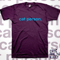 Cat Person (Men's Eggplant)