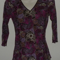 Brown/Pink/Purple Top-Old Navy Maternity Size Medium