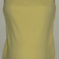 Yellow Ribbed Tank Top-Motherhood Maternity Size XL