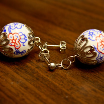 Swedish Midsommer Porcelain Earrings