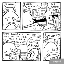 Joke, Andy, Joke original art