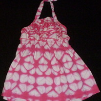 Pink/White Halter Top Dress-Cherokee Size 12 Month