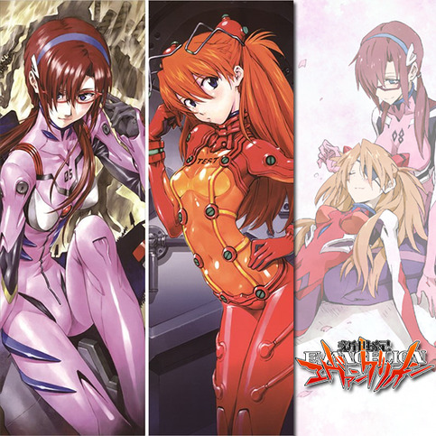Brand New Asuka and Mari - Evangelion Dakimakura Hugging Body Pillow