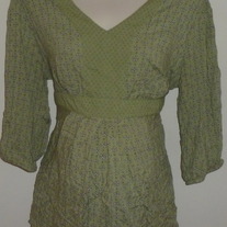 Green Floral Top-Motherhood Maternity Size 1X  SF0413