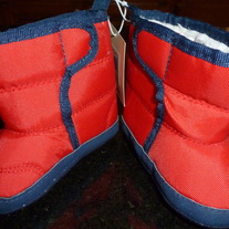 Red/Navy Snow Boots-NEW-Old Navy Size 6-12 Months