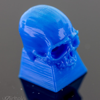 Blue skull keycap
