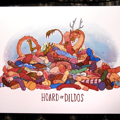 Hoard of dildos print