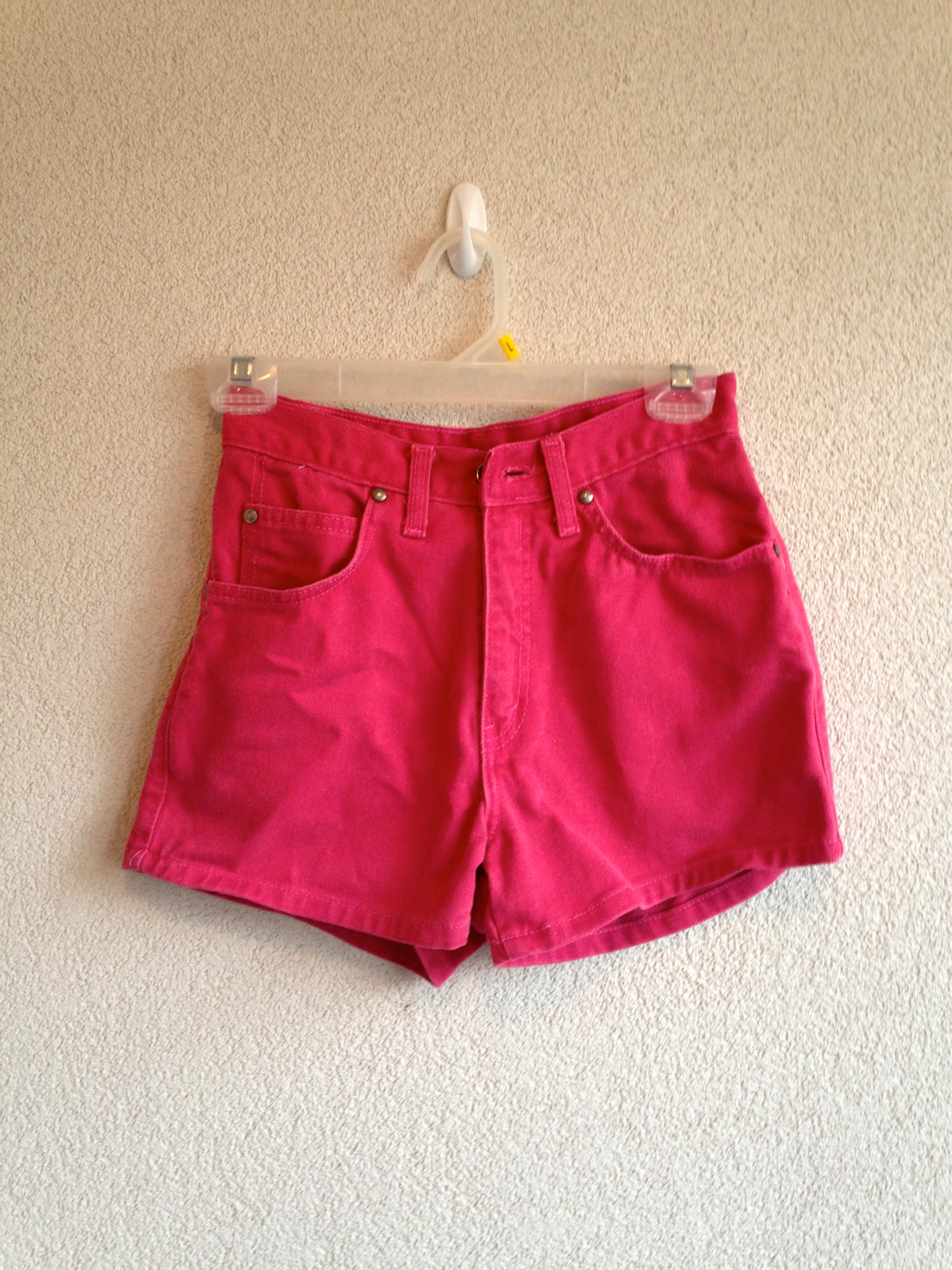 Vintage Hot Pink HighWaisted Denim Shorts on Storenvy