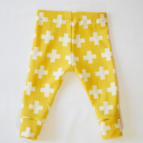 organic cotton plus three leggings in mustard