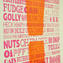 Un-Profanities Letterpress Poster - Thumbnail 2
