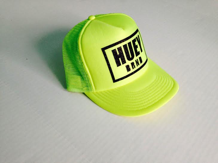 NEON YELLOW LOGO TRUCKER HAT · HUEY BRAND · Online Store Powered by