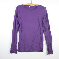 Purple Blank American Apparel Long Sleeve Top