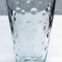 Hazel Atlas Skol Capri Dot Crystal Vase