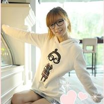 Sudadera Chica Gafas / Girl Glasses Hoodie 2WH275