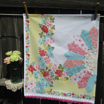 pretty spring vintage tea towel no. 2