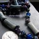 Amethyst Fossil - long glass & handmade ceramic beaded necklace - Thumbnail 3