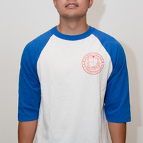 The Oh Man! College Baseball Tee in Royal Blue