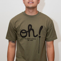 The Dripping Oh! Tee in Army