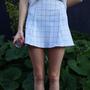 WHITE GRID SKIRT on Storenvy