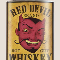 Red Devil Whiskey Flask
