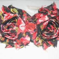 "Spanish Rose" shabby sass headband