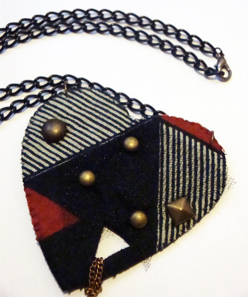 Deconstructed Heart Necklace by Denk