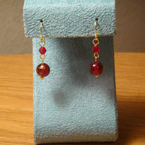 Red & Gold Earrings