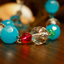 Colour Blocks Faceted Glass Necklace
